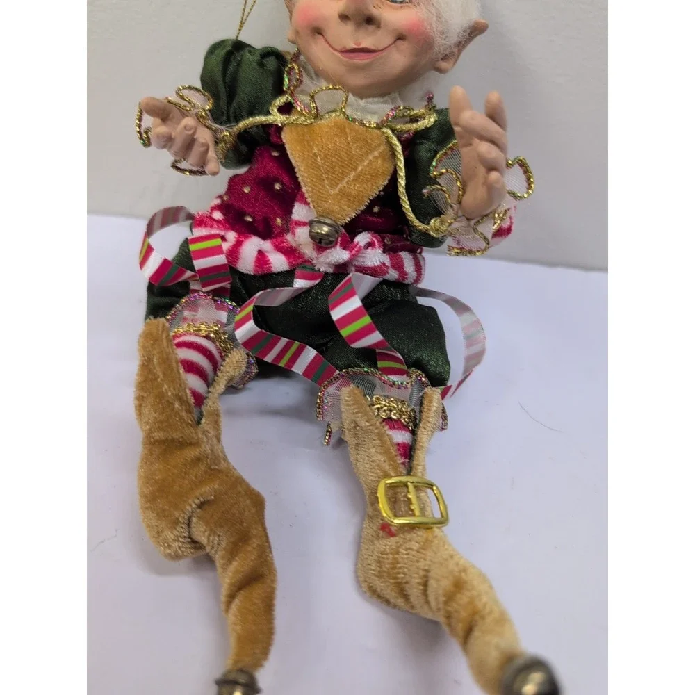 Elf Christmas Santa Elf  Poseable 16 In Christmas Tree Ornament Elf Decor Elves